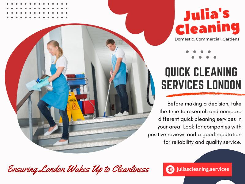 Quick Cleaning Services London
